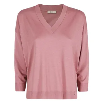 Herno Su&eacute;ter con efecto de punto glamuroso - Knitwear - Mujer - Rosa - M