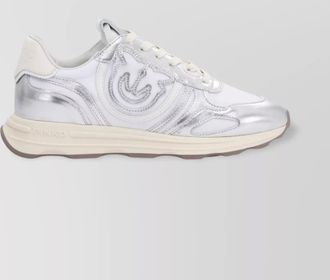 Pinko leather low-top sneakers