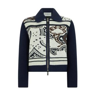 Iceberg Giacca Jacquard Interlock - - Knitwear - Donna - Multicolore - XS
