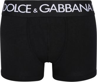 Dolce & Gabbana Boxershorts met Logotailleband in Zwart Katoen - Heren - Onderbroek - Zwart - XL - Katoen - Ondergoed