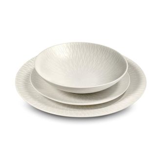 Medard De Noblat Vajilla de 18 piezas Gres Blanco