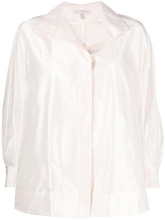 Shiatzy Chen long-sleeve shirt - women - Mulberry Silk - 38 - White