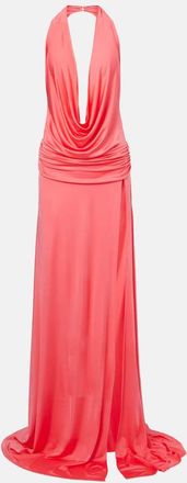 New Arrivals Abito lungo Tanit in raso con ruches