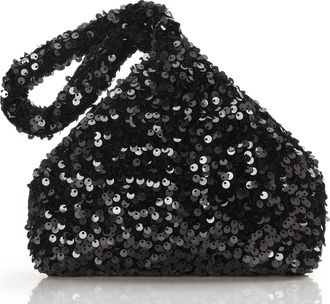Babeyond 1920s Flapper Handbag Clutch 20s Gatsby Crystal Evening Clutch Bag black Size: One Size