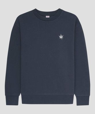 Boast Mens Fleece Crewneck Sweatshirt In Vintage Navy
