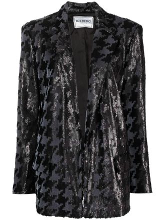 Iceberg Blazer met pailletten - Zwart