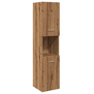 Berkfield Home Bathroom Hanging Cabinet Artisian Oak 30x30x130 cm Engineered Wood in Brown | Size: 30 x 30 x 130 cm