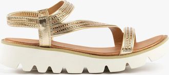 Heavenly Feet Womens Heavenly Feet FRESCO Womens Sandals Gold - Size: 4