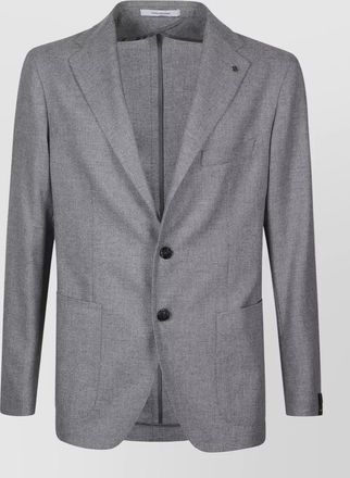 Tagliatore jersey jacket with notch lapel and pockets