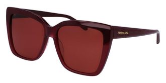 Ferragamo SF 1102S 606 Womens Sunglasses Burgundy Size 58