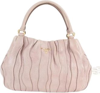 Prada Pre-owned Handbags, female, Pink, Size: ONE SIZE Pre-owned Vintage Tote Bag
