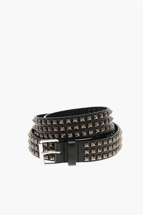 Dsquared2 Studded Leather Belt ICON 30mm size 100