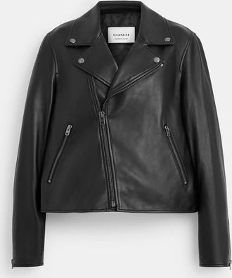 Coach Leather Moto Jacket