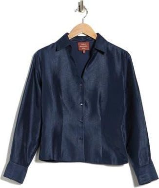 Reformation x Camille Rowe Nico Button-Up Shirt in Riviera at Nordstrom Rack, Size 10