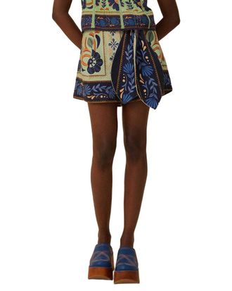 Farm Rio Ocean Tapestry Green Short