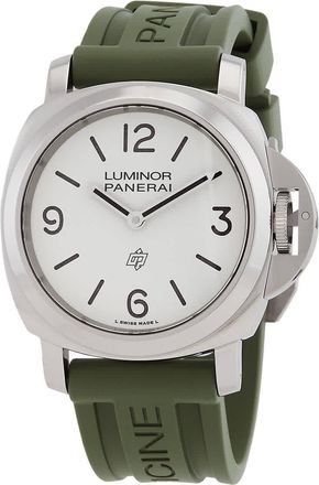 Officine Panerai Luminor 44mm Base Logo Automatic White Dial Mens Watch PAM01087
