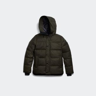Canada Goose MacMillan Wool Parka (Men, Military Green Melange, XXL)