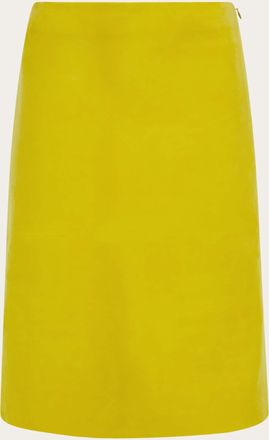 Ferragamo Women Nubuck pencil skirt Yellow