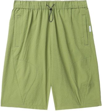 Five CM elasticated-waist textured shorts - men - Polyester - L - Green