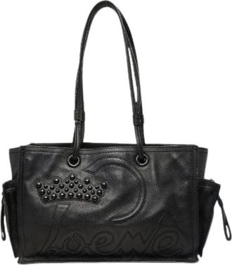 Loewe Bolso Tote de Piel Pre-owned - Pre-owned - Mujer - Negro - ONE SIZE