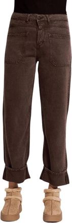 Zhrill Zhkarli Rechte jeans - Dames - Jeans - Bruin - Maat: W33 Katoen