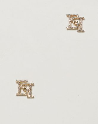 Elisabetta Franchi Orecchini Elisabetta Franchi in ottone con strass incastonati