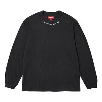 SUPREME Collar Logo L/S Top Black SUP-FW23-236