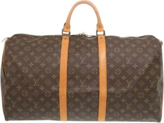 Louis Vuitton Pre-owned Boston Bag - unisex - Vintage Weekendtas - Bruin - ONE Size - Leer - Vintage