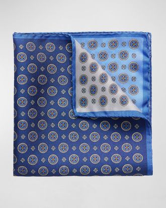 Eton Mens Four-in-One Silk Pocket Square