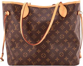 Louis Vuitton Brown Monogram Canvas Neverfull Nm Mm (Authentic Pre-Loved)