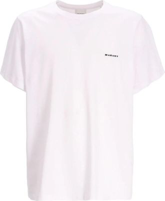 Isabel Marant Zafferh T-shirt - Heren - T-shirts - Wit - XS - Katoen - Tops