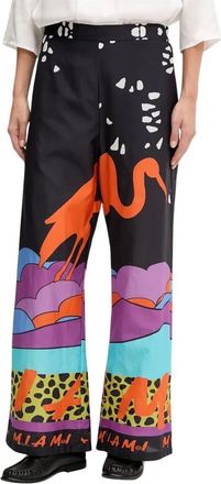 Sportalm Broeken, Dames, Veelkleurig, S, Katoen, Wijde broek