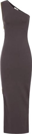 Elisabetta Franchi Dark Chocolate Knitted Dress