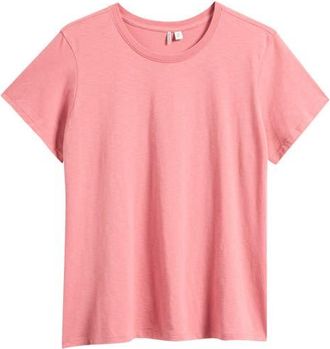 Nordstrom Crewneck Slub Pima Cotton T-Shirt in Pink Clay at Nordstrom, Size 3 X