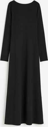 H&M Maxikleid mit U-Ausschnitt im R&uuml;cken - Schwarz