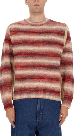 Paul Smith Horizontal Stripe Knit Sweater In Shades