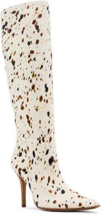 Steve Madden Wescot Genuine Calf Hair Knee High Boot in Tan/Multi at Nordstrom Rack, Size 7.5