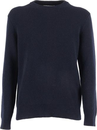 Ballantyne Maglia Girocollo - Heren - Ronde hals truien - Blauw - L - Truien & Vesten