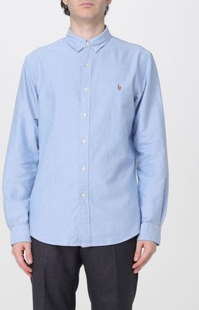 Polo Ralph Lauren Camicia slim fit in popeline di cotone con logo Pony ricamato
