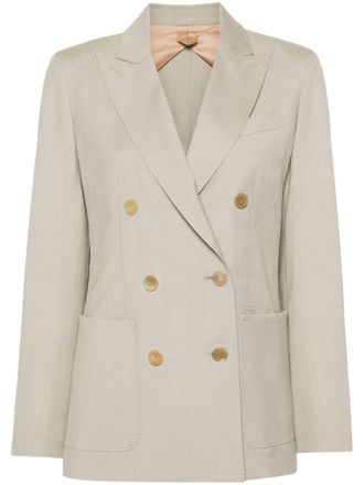 Max Mara Mantide double-breasted blazer - Neutrals
