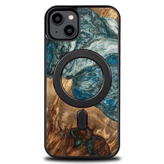 OEM Funda &Uacute;nica Bewood Para Iphone 15 Plus - Planetas - Tierra Con Magsafe