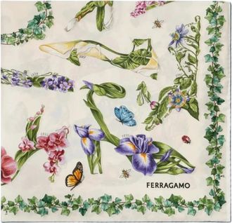 Ferragamo Eden Scarf - Dames - Zijden sjaals - Veelkleurig - ONE Size - Accessoires