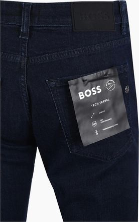 HUGO BOSS Mens Boss Black BOSS RE MAINE JEANS DARK BLUE - Navy - Size: 34/32