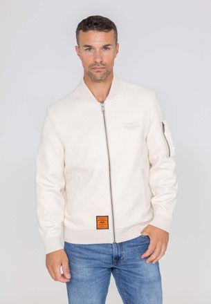 Bombers Original Bomberjacke BOMBERS ORIGINAL Bombers Original Bomberjacke Hays M, Herren, Gr. XL, beige, Obermaterial: 80% Viskose CV. 20% Polyester PES., Jacken Bomb