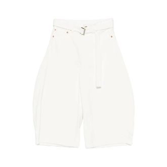 sacai Denim Shorts, female, White, Size: XS Denim Pants