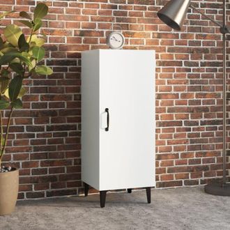 vidaXL Credenza Bianca 34,5x34x90 cm in Legno Multistrato - Vidaxl