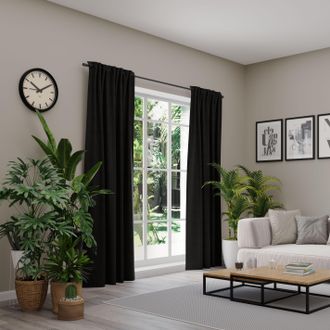 Neutex Vorhang »BELMONDO« Multifunktionsband 1 Stk. tlg. Uni mit samtiger Oberfläche, nach Mass