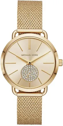 Michael Kors Womens Ladies Portia Watch MK3844 - Gold Metal - One Size