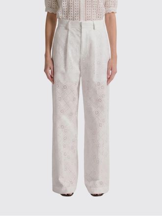 Alberta Ferretti Pantaloni straight in Sangallo