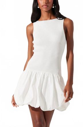 Astr Nettie Sweater Dress In White